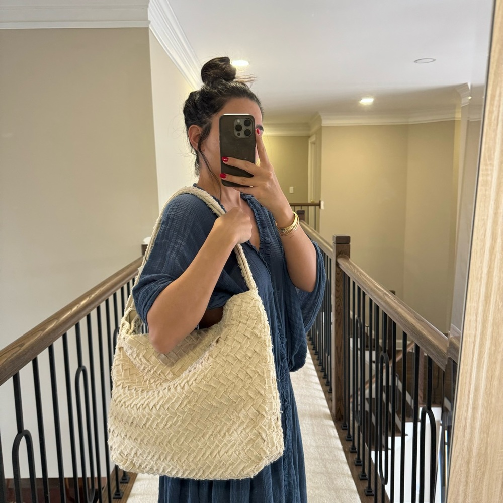 Zara woven bucket bag